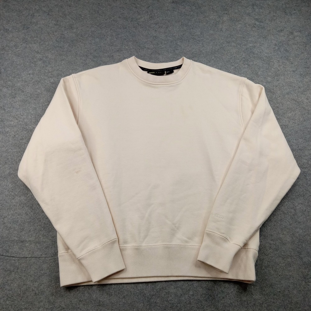 Adidas Sweatshirt Mens Large White Pharrell Williams Pullover Crewneck H58310‎